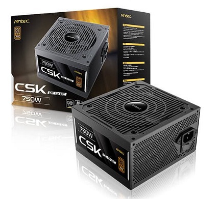 ספק-כוח למחשב נייח אנטק Antec CSK750DC 80 Plus Bronze 750W 120mm FAN Non-Modular